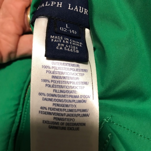 Polo Ralph Lauren reversable vest size L 12/14 new without tag - Picture 9 of 9